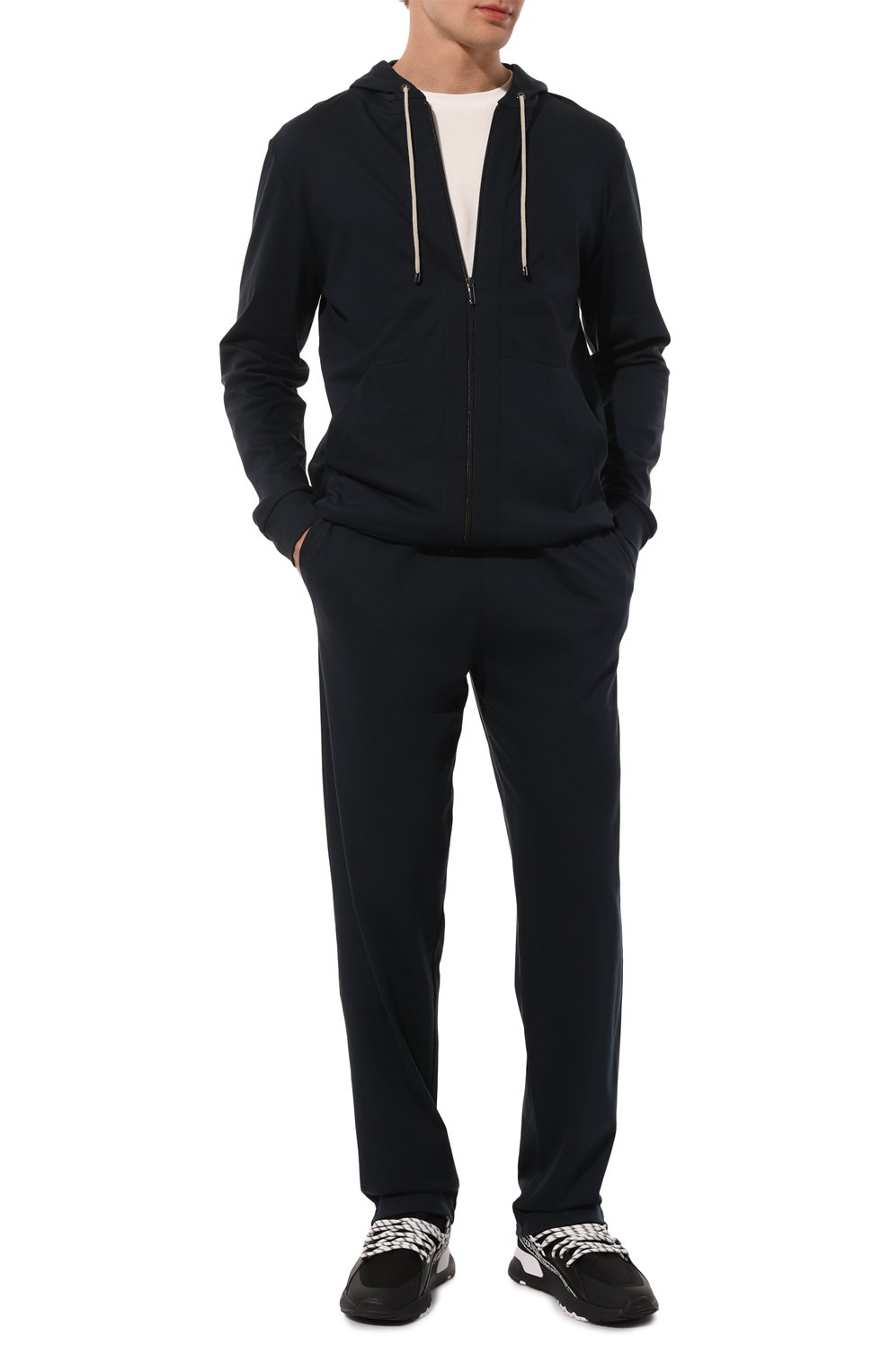 Хлопковые домашние брюки ZIMMERLI темно-синего цвета по цене 25550 руб., арт. 1357-21143, фото 2 Хлопковые домашние брюки ZIMMERLI, арт. 1357-21143, фото 2