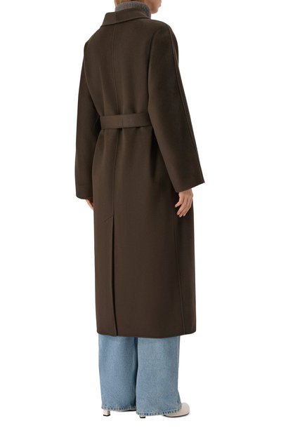 Пальто из шерсти и кашемира 12 STOREEZ темно-коричневого цвета по цене 69000 руб., арт. 133914, фото 4 Пальто из шерсти и кашемира 12 STOREEZ, арт. 133914, фото 4