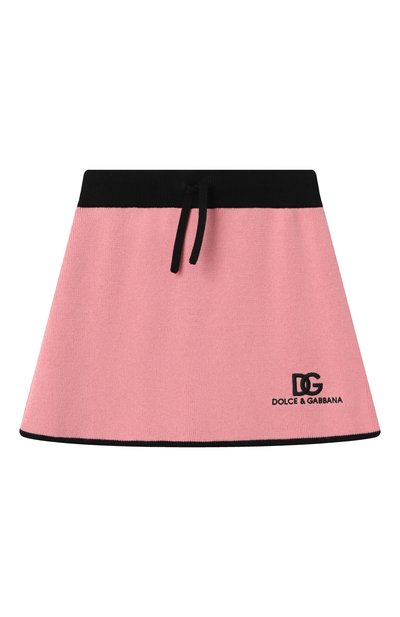 Юбка из хлопка и кашемира DOLCE & GABBANA, арт. L5KI05/JFMLL/8-14
