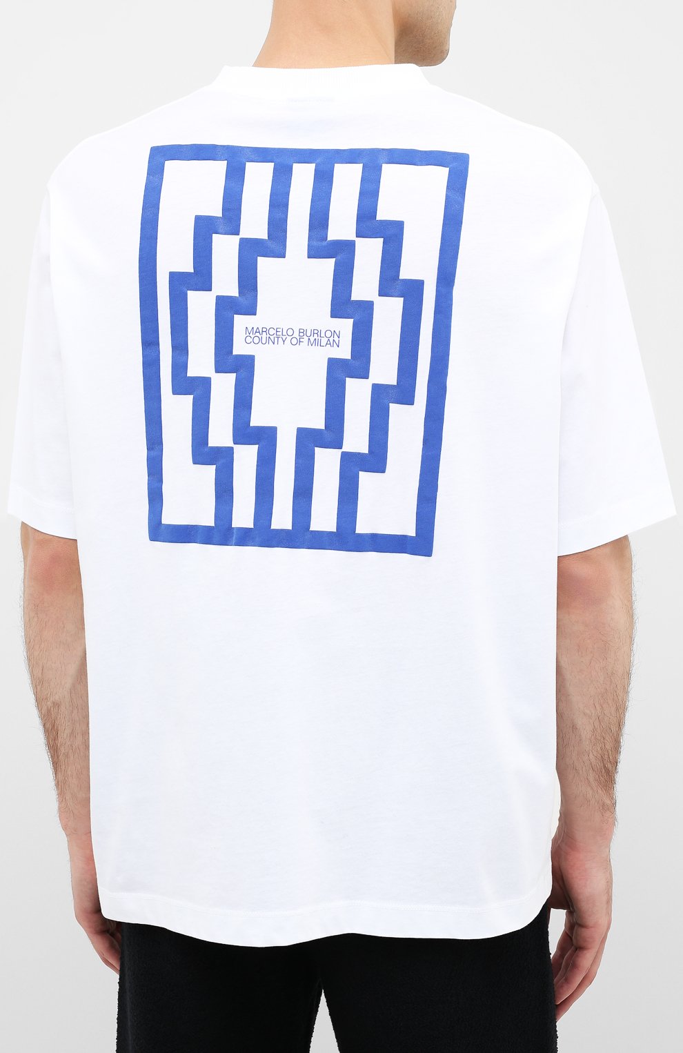 Хлопковая футболка MARCELO BURLON, арт. CMAA054E20JER010, фото 4