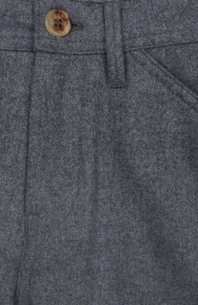 Шерстяные брюки BRUNELLO CUCINELLI синего цвета по цене 55550 руб., арт. B038PP118A, фото 3 Шерстяные брюки BRUNELLO CUCINELLI, арт. B038PP118A, фото 3