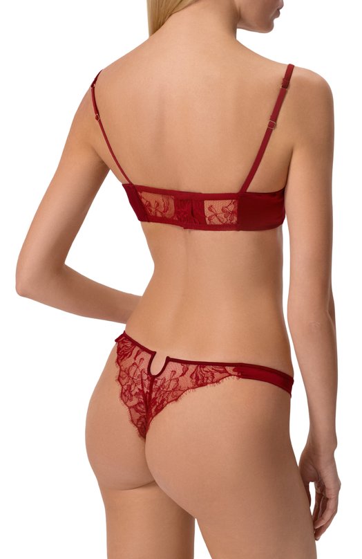 Шелковые трусы-танга LIVY 655542730 Бордовый  655542730 Фото 3