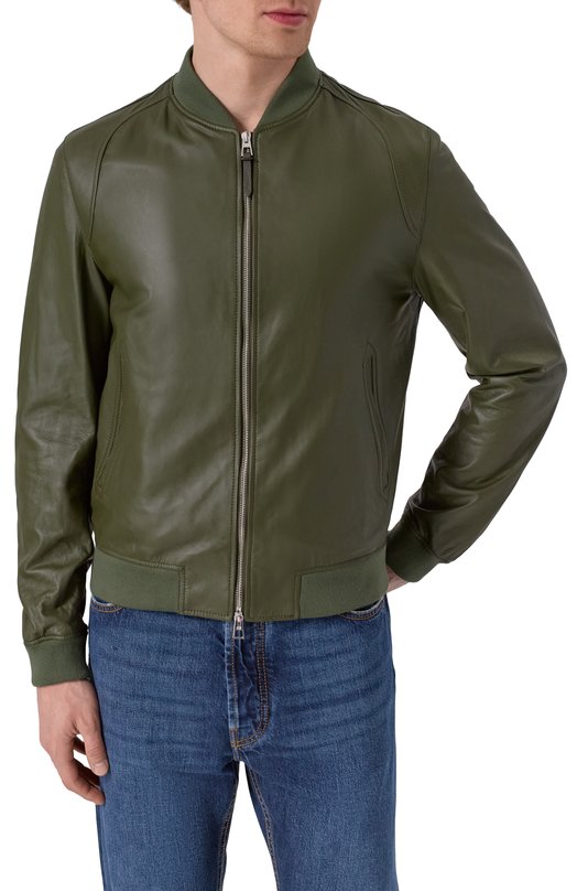 Кожаный бомбер Jacob Cohen 25E P/JUM_H0074 00G D1360 RW Хаки  25E P/JUM_H0074 00G D1360 RW Фото 3