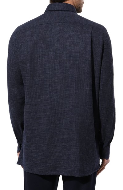 Рубашка из шерсти и шелка KITON, арт. UMC016K0643C, фото 4