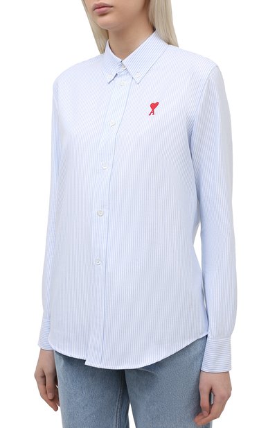 Хлопковая рубашка AMI, арт. H20FC050.401, фото 3