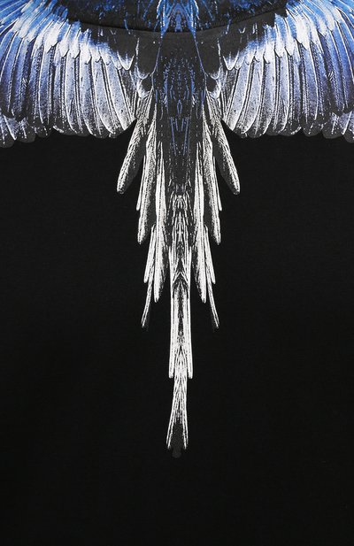 Хлопковая футболка MARCELO BURLON черного цвета по цене 24450 руб., арт. CMAA018F21JER001, фото 5 Хлопковая футболка MARCELO BURLON, арт. CMAA018F21JER001, фото 5