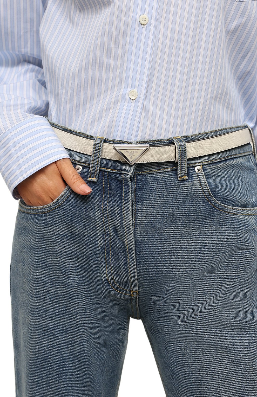 Кожаный ремень PRADA, арт. 1CC522-053-F0CHZ, фото 2