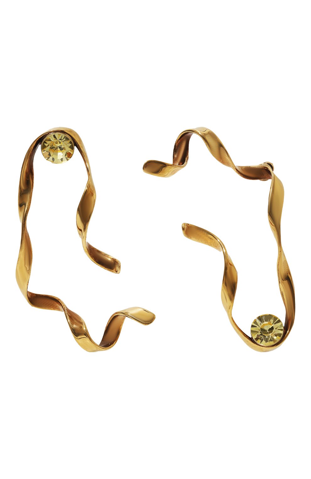 Серьги DRIES VAN NOTEN золотого цвета по цене 59350 руб., арт. 232-018255-062/G0LD, фото 1 Серьги DRIES VAN NOTEN, арт. 232-018255-062/G0LD, фото 1