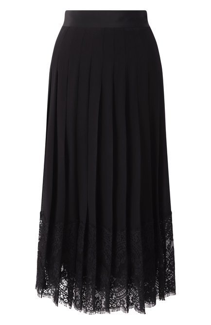 Женская шелковая юбка DOLCE & GABBANA черного цвета, арт. F4BFTT/FU1AR | Фото 1 (Материал внешний: Шелк; Длина Ж (юбки, платья, шорты): Миди; Статус проверки: Проверено, Проверена категория; Материал подклада: Шелк; Женское Кросс-КТ: Юбка-одежда; Драгоценные камни: Проставлено; Материал сплава: Проставлено)