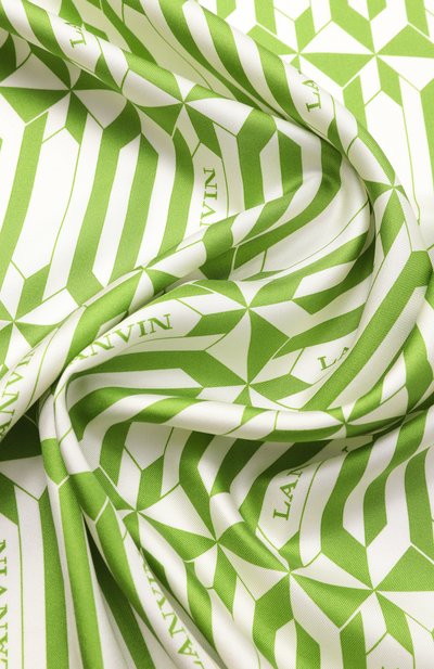 Шелковый платок LANVIN салатового цвета по цене 37900 руб., арт. 710002500, фото 3 Шелковый платок LANVIN, арт. 710002500, фото 3