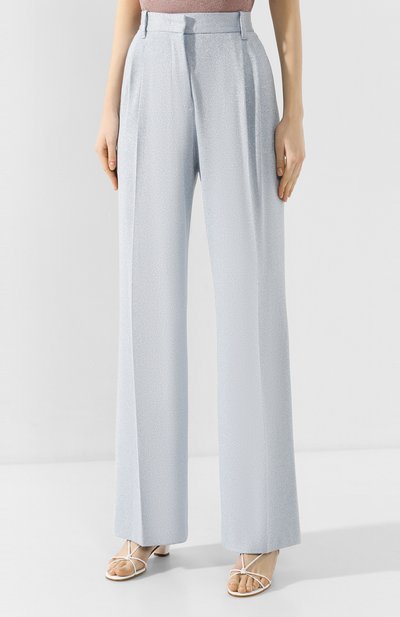 Брюки из вискозы M MISSONI голубого цвета по цене 46200 руб., арт. 2DI00113/2J001T, фото 3 Брюки из вискозы M MISSONI, арт. 2DI00113/2J001T, фото 3