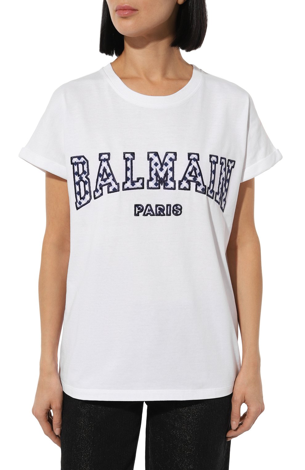 Хлопковая футболка BALMAIN, арт. DF0EF010/BC83, фото 3