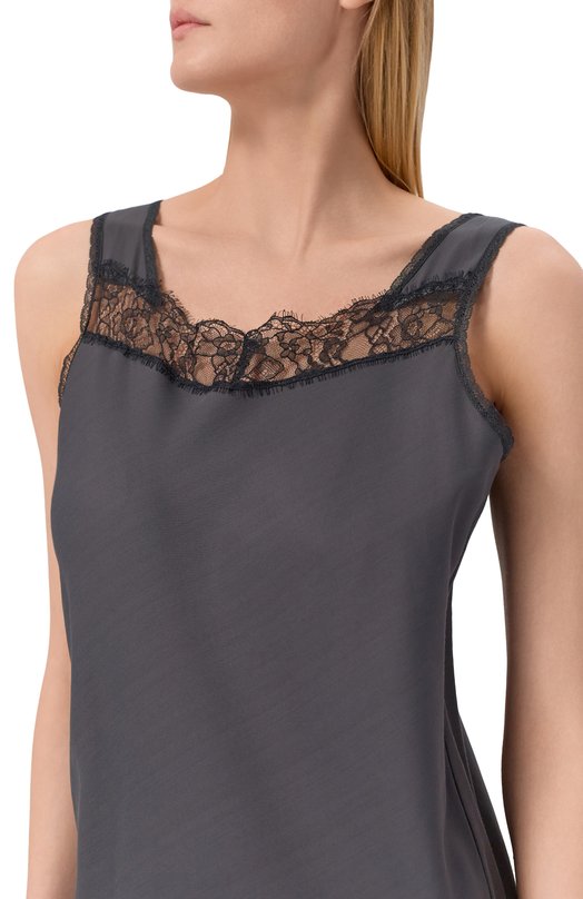 Платье из вискозы и хлопка MM6 S52DD0075/M35731 Серый  S52DD0075/M35731 Фото 5