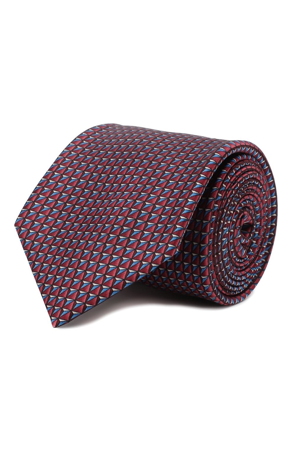 Шелковый галстук ZILLI красного цвета по цене 25800 руб., арт. 50588/TIES, фото 1 Шелковый галстук ZILLI, арт. 50588/TIES, фото 1