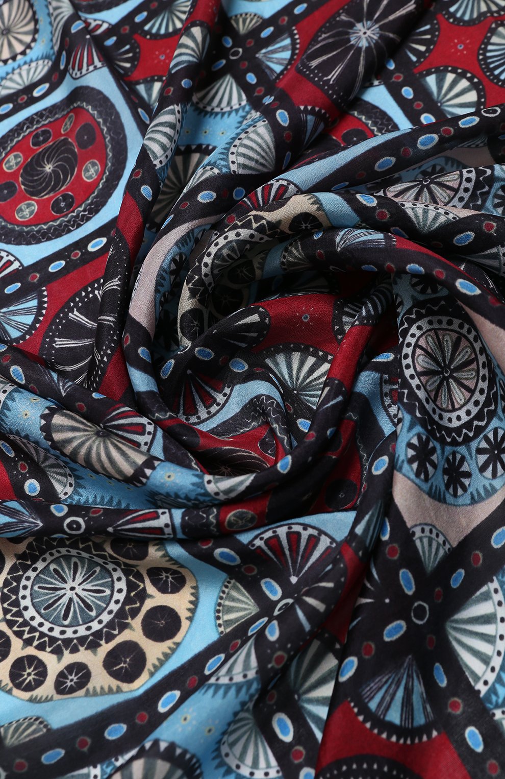 Шелковый платок византийский орнамент GOURJI, арт. T21VISRD7R/1, фото 4