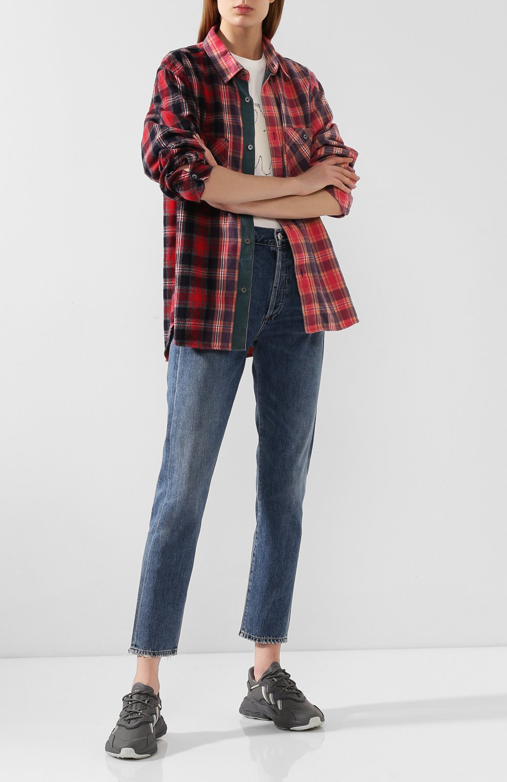 Комбинированные кроссовки ozweego ADIDAS ORIGINALS, арт. EE5718, фото 2