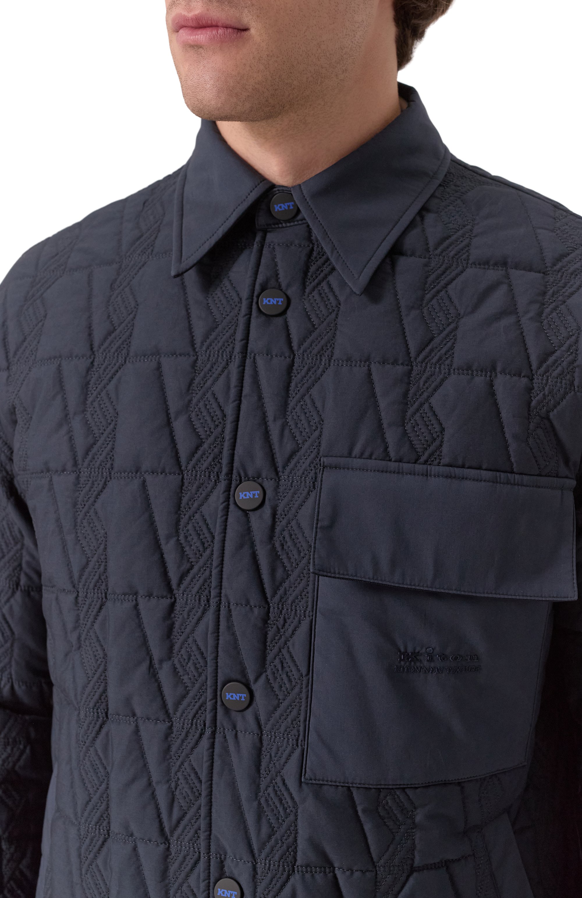 Хлопковая куртка-рубашка KITON, арт. UGK097K0753F01, фото 5