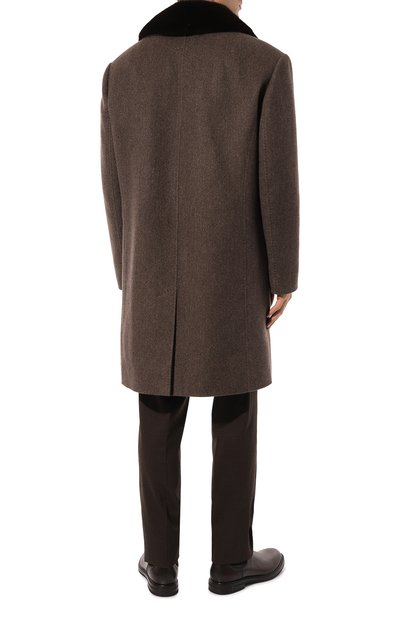 Кашемировое пальто с воротником из норки VICTORIA KUSENKOVA, арт. 719110283543, фото 4