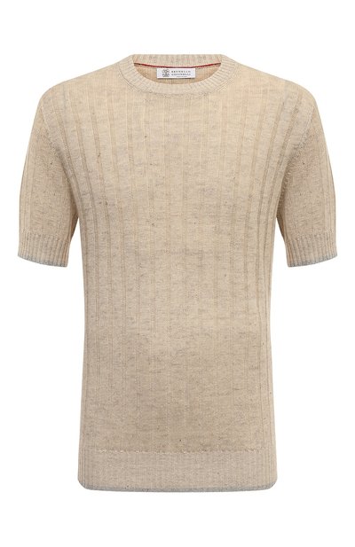 Мужской джемпер изо льна и хлопка BRUNELLO CUCINELLI, арт. M2L70B2273