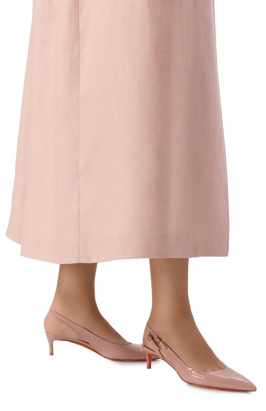 Лакированные туфли Santoni WDLG71407HA2NVHD Бежевый  WDLG71407HA2NVHD Фото 2