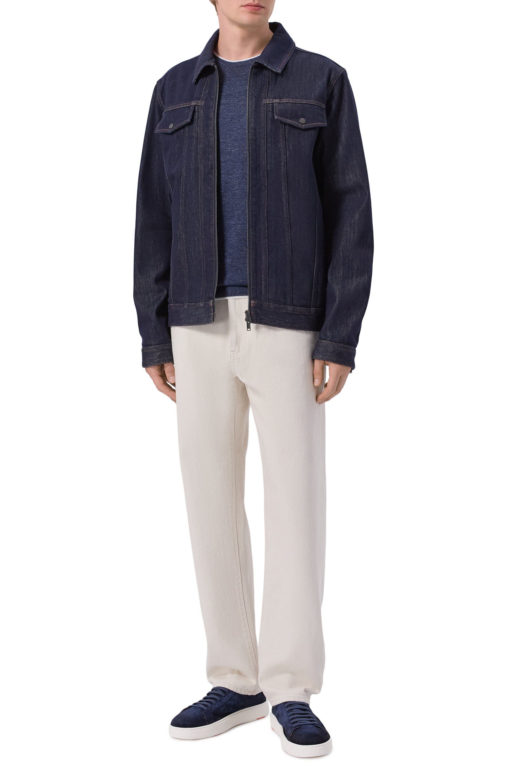 Джинсовая куртка MVST, арт. M26.2PM.J001/F116 WASHED RAW INDIG0, фото 2