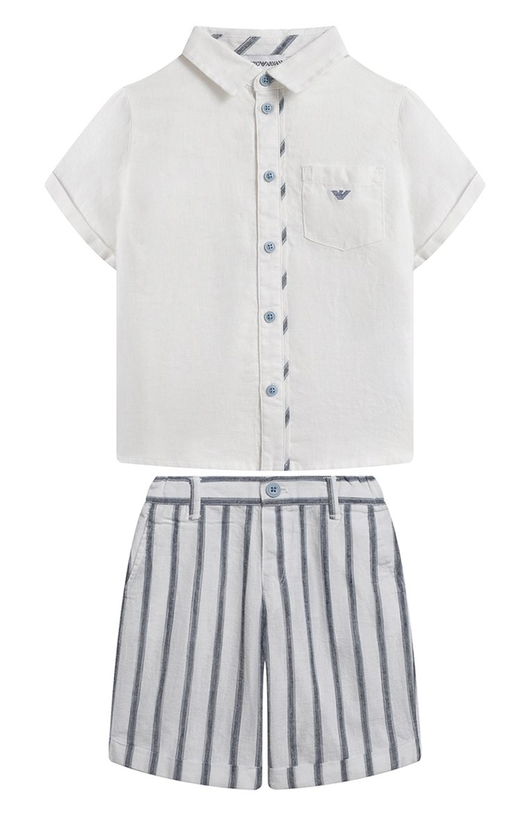 Комплект из рубашки и шорт EMPORIO ARMANI, арт. 3GHV04/4NHEZ/0UTLET AW23-24, фото 1