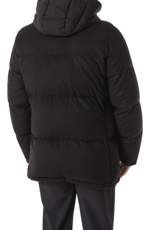 Кашемировый пуховик Kiton UW1912V0455F01 Чёрный  UW1912V0455F01 Фото 4