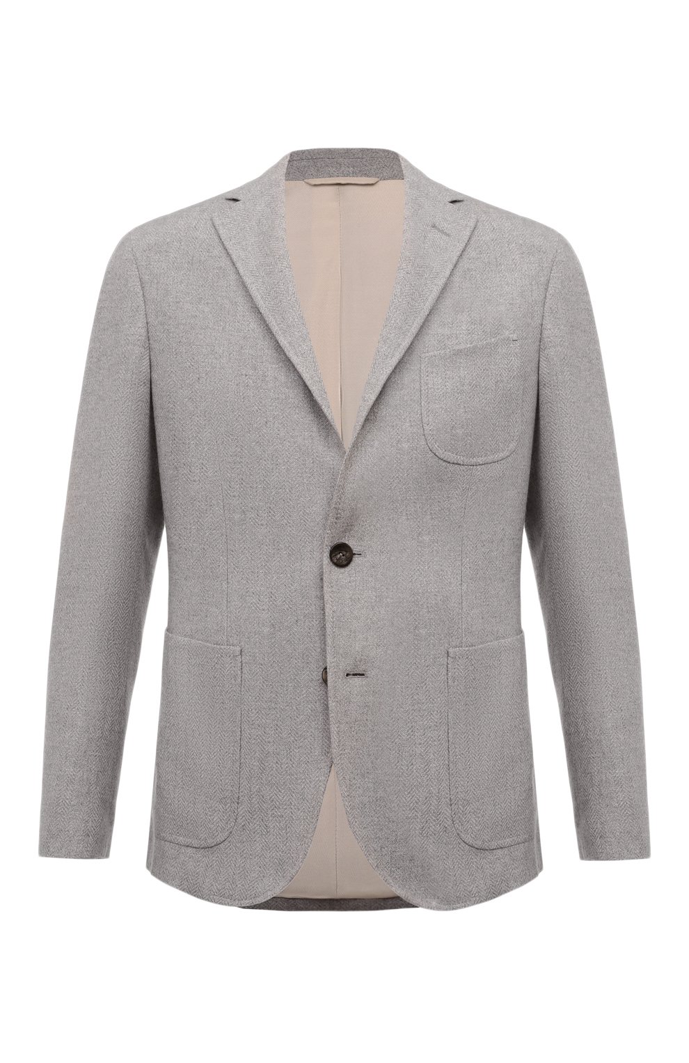 Пиджак из кашемира и шелка AGNONA серого цвета по цене 283500 руб., арт. TX08U2E/R7008E, фото 1 Пиджак из кашемира и шелка AGNONA, арт. TX08U2E/R7008E, фото 1