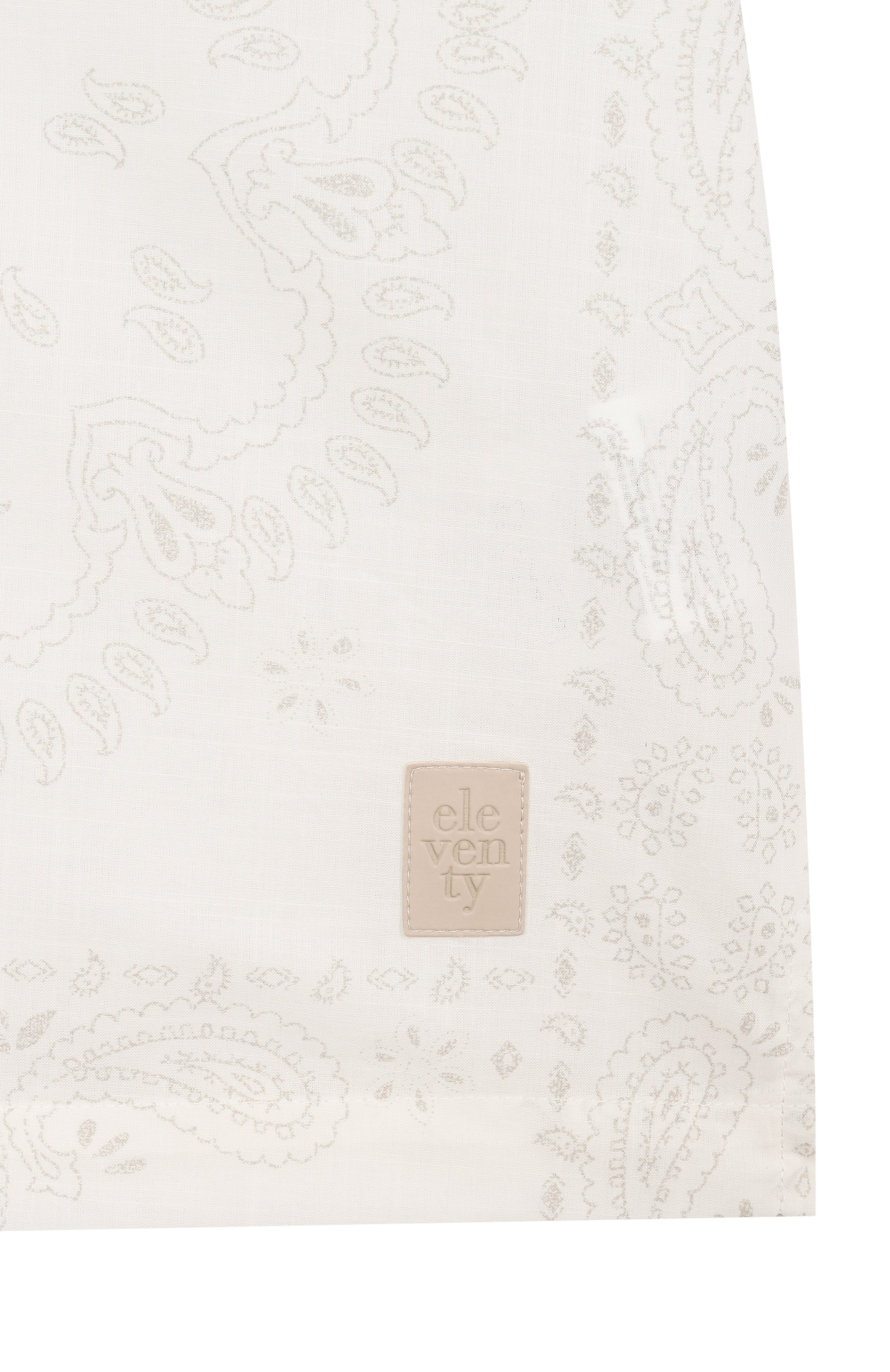 Хлопковая рубашка ELEVENTY кремового цвета по цене 20600 руб., арт. EY5P61/P0582, фото 3 Хлопковая рубашка ELEVENTY, арт. EY5P61/P0582, фото 3