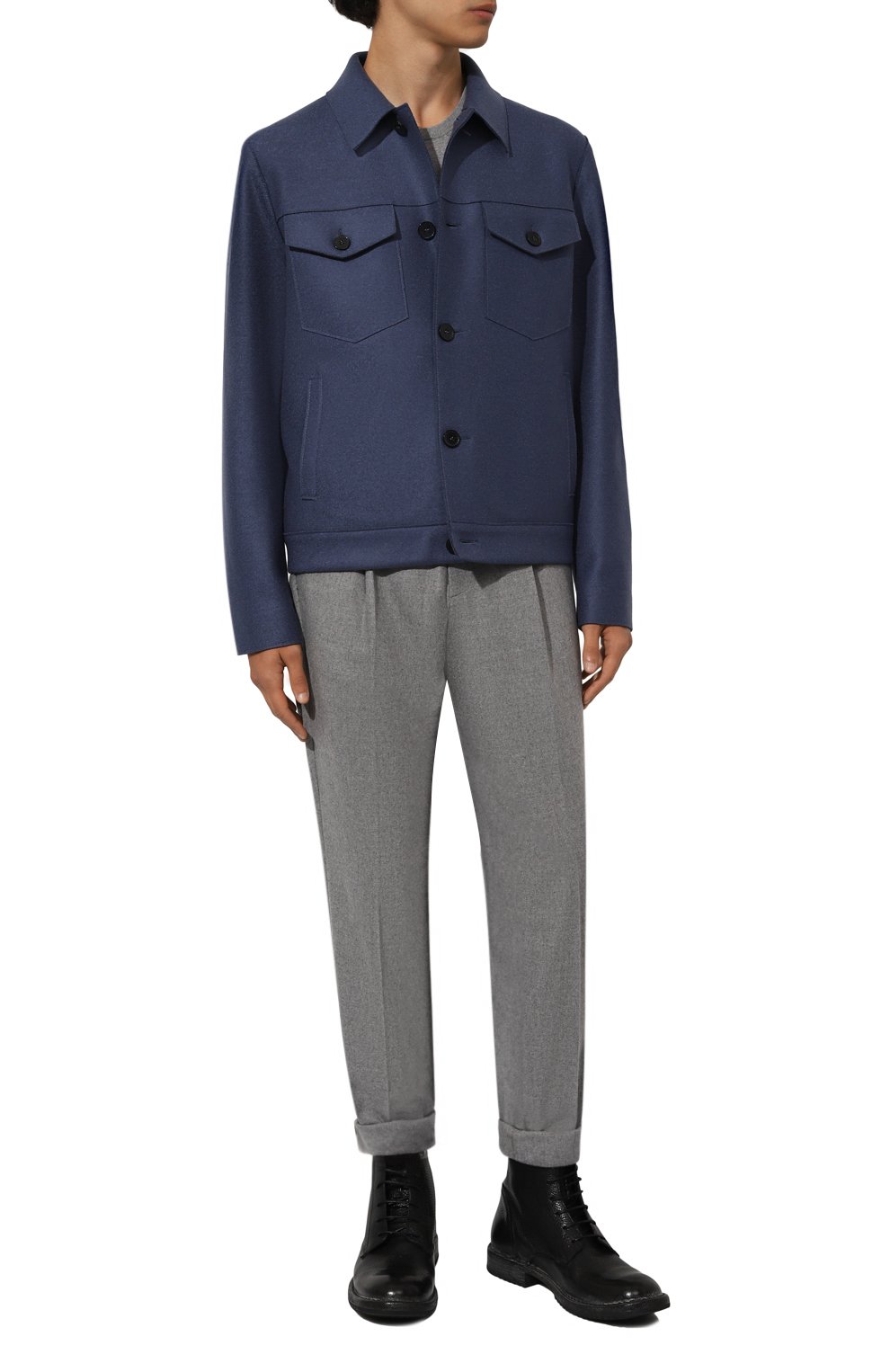 Шерстяная куртка-рубашка HARRIS WHARF LONDON, арт. C9331MLK, фото 2