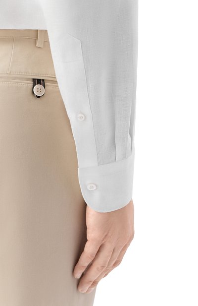 Льняная сорочка MVST белого цвета по цене 77750 руб., арт. M26.CSM.B403/3003-LINEN/AL0E, фото 5 Льняная сорочка MVST, арт. M26.CSM.B403/3003-LINEN/AL0E, фото 5