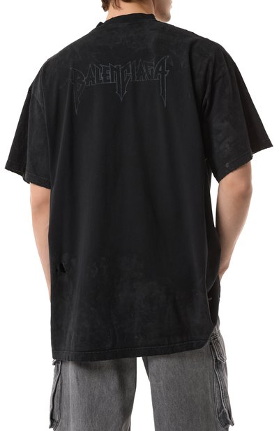 Хлопковая футболка BALENCIAGA, арт. 739028/TQVX6, фото 4