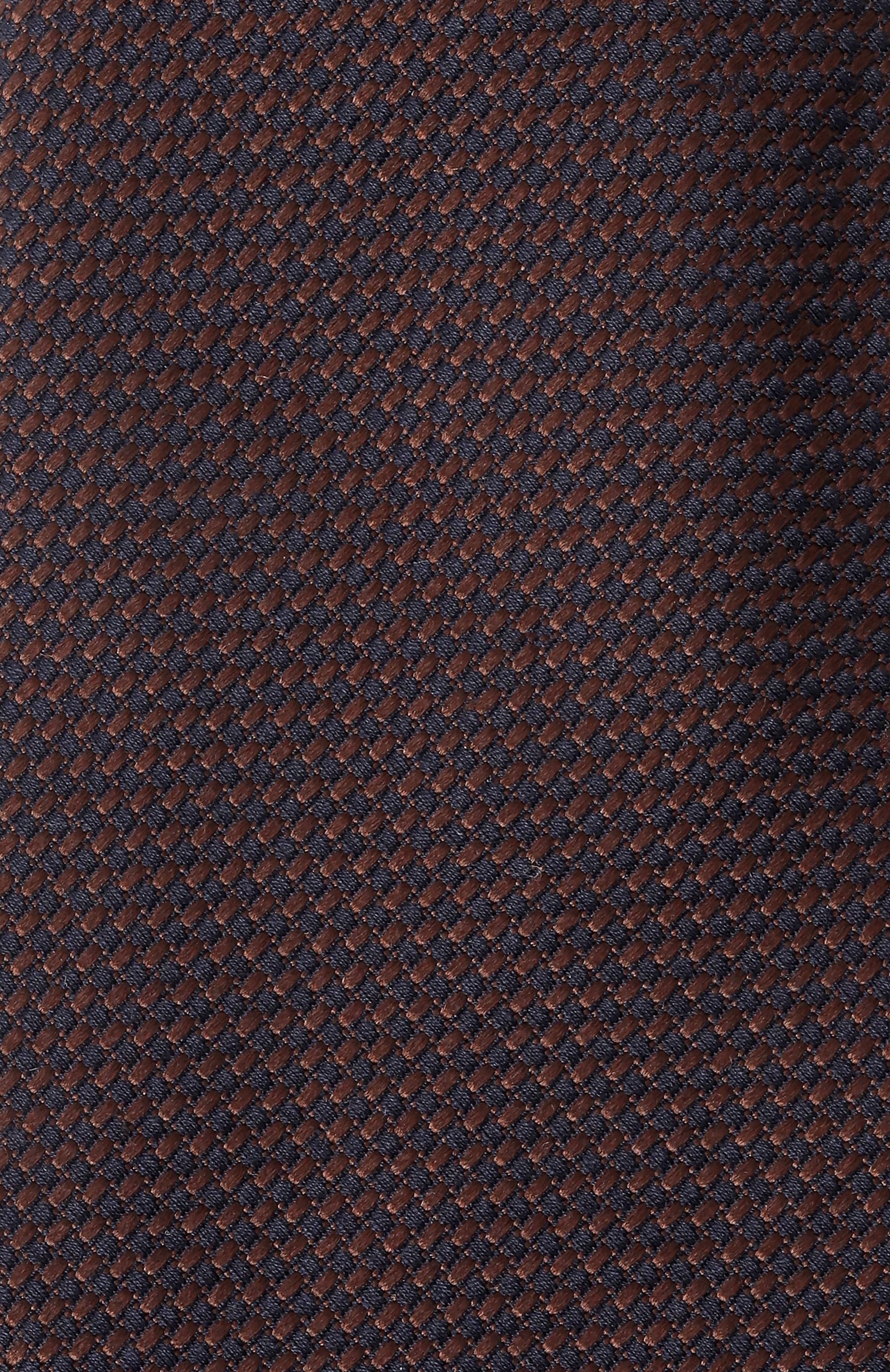 Галстук из шелка и хлопка CANALI темно-коричневого цвета по цене 18500 руб., арт. 18/HJ04180, фото 4 Галстук из шелка и хлопка CANALI, арт. 18/HJ04180, фото 4