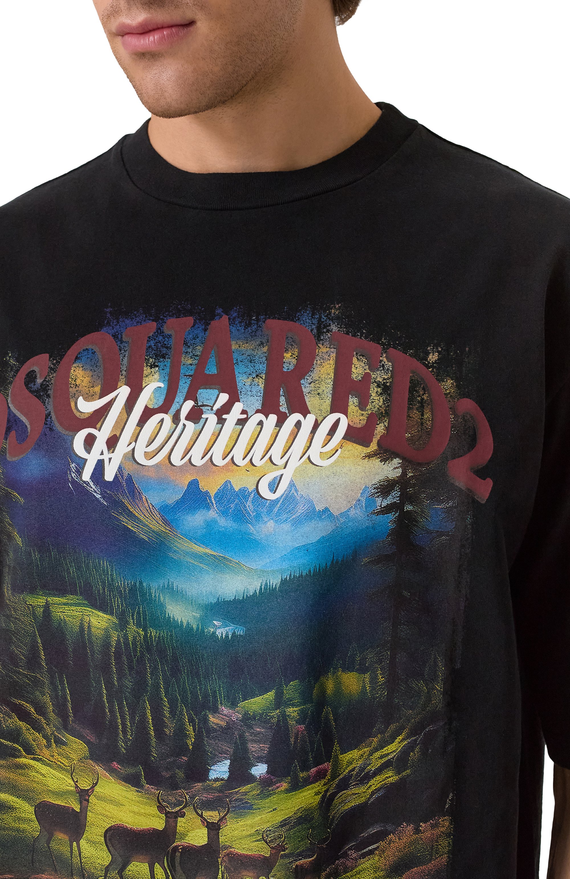 Хлопковая футболка DSQUARED2, арт. S74GD1467/S24583, фото 5