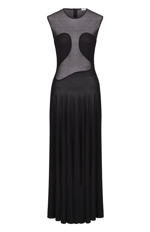 Платье из вискозы Alaia AA9R2653K061A Чёрный AA9R2653K061A