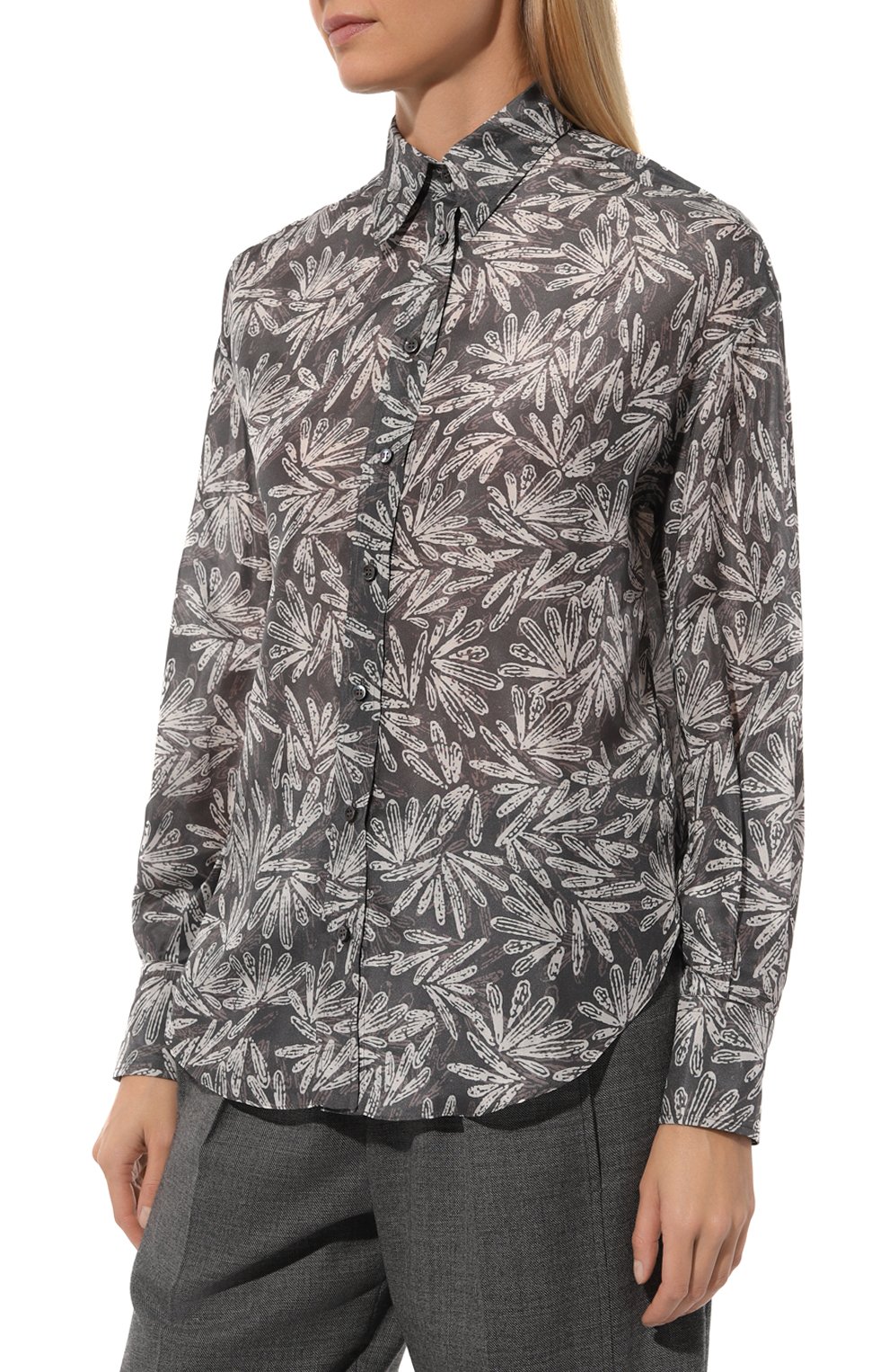 Шелковая рубашка BRUNELLO CUCINELLI, арт. MP913RE116, фото 3