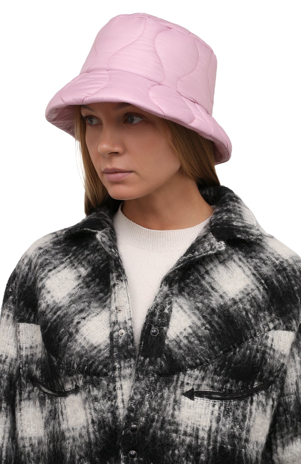 Панама MIU MIU розового цвета по цене 54000 руб., арт. 5HC196-2DQI-F0E18, фото 2 Панама MIU MIU, арт. 5HC196-2DQI-F0E18, фото 2