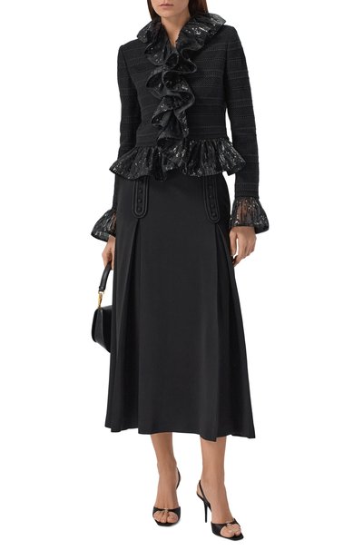 Жакет с отделкой пайетками ELIE SAAB, арт. J0165NF25PAM01, фото 2