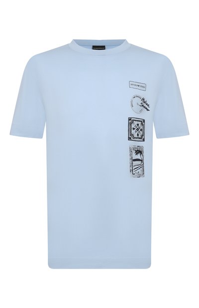 Мужская хлопковая футболка EMPORIO ARMANI, арт. EM004994/AF24470