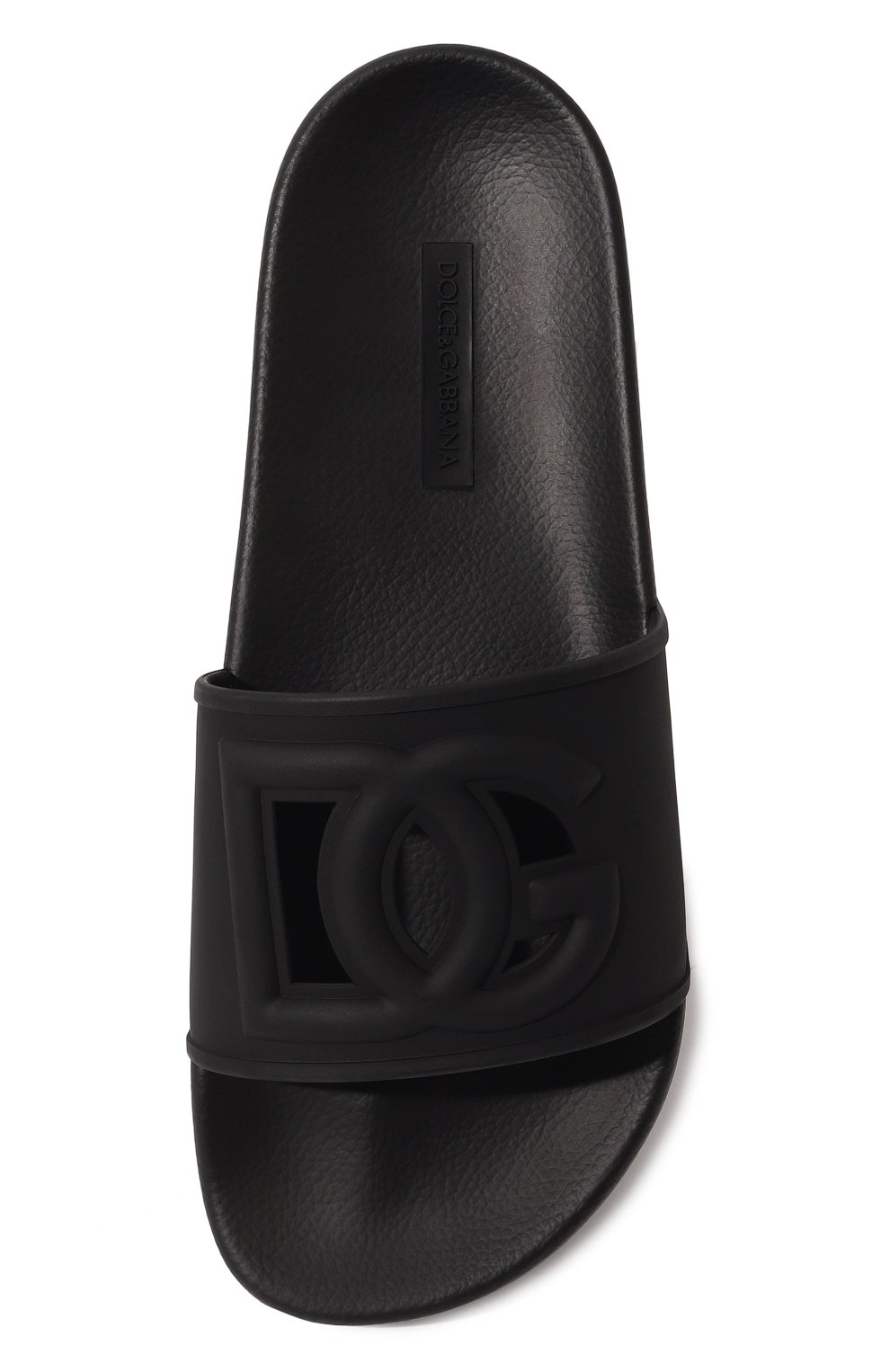 Шлепанцы st. barth DOLCE & GABBANA черного цвета по цене 31300 руб., арт. CW2079/A0666, фото 6 Шлепанцы st. barth DOLCE & GABBANA, арт. CW2079/A0666, фото 6
