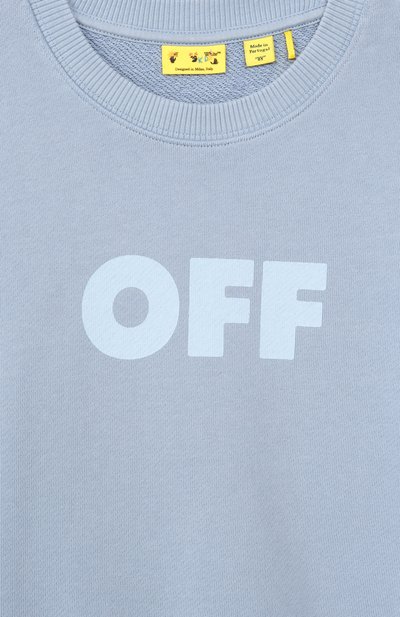 Хлопковый свитшот OFF-WHITE, арт. 0GBA001S26FLE006, фото 3