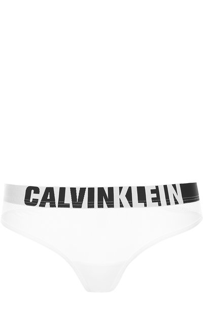 Женские трусы-стринги с перфорацией и логотипом бренда CALVIN KLEIN, арт. 000QF1896E