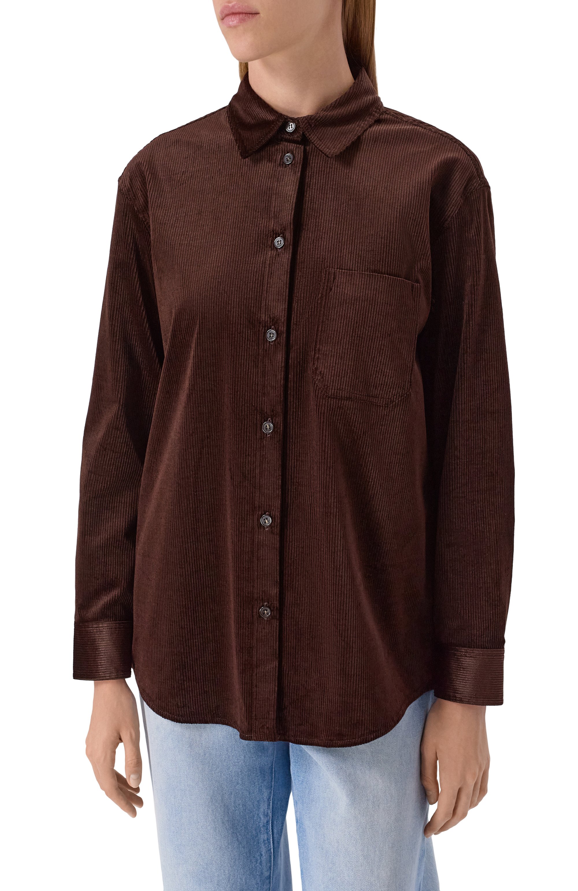 Вельветовая рубашка 12 STOREEZ, арт. 133390, фото 3