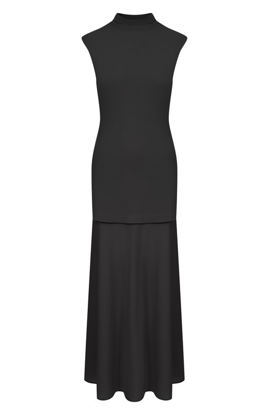 Платье из вискозы Jil Sander J04CT0107/J65016 Чёрный J04CT0107/J65016