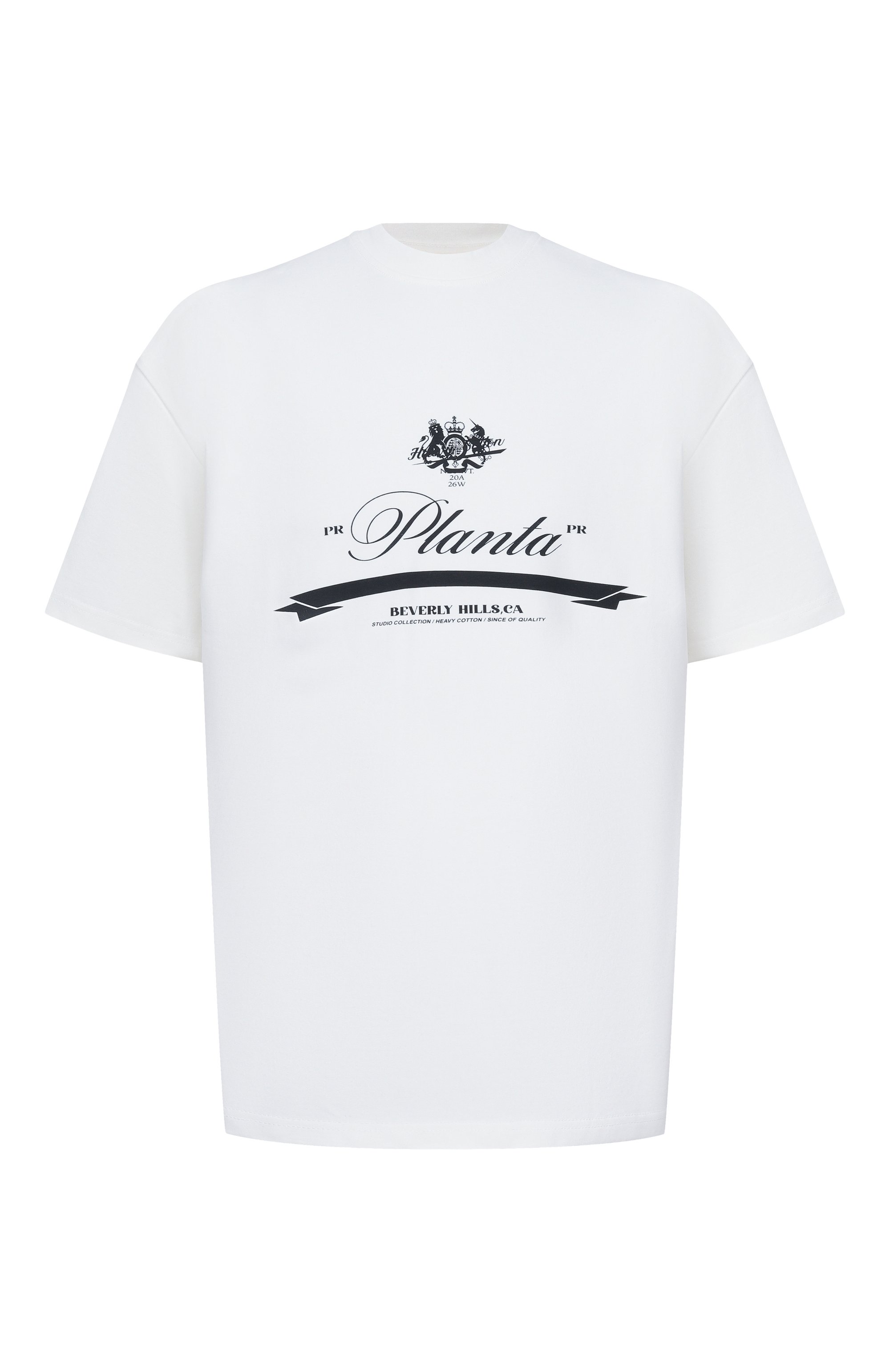 Хлопковая футболка PLANTA ROSA, арт. PR/T01/ANNOUNCEMENT-BIG/300VELVET, фото 1