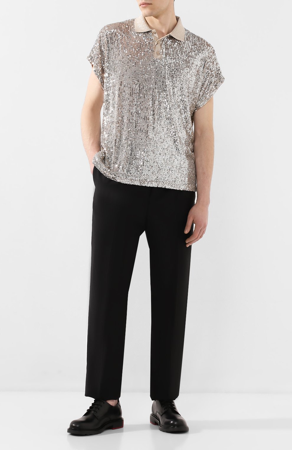 Поло с пайетками SAINT LAURENT, арт. 601538/YB0K2, фото 2