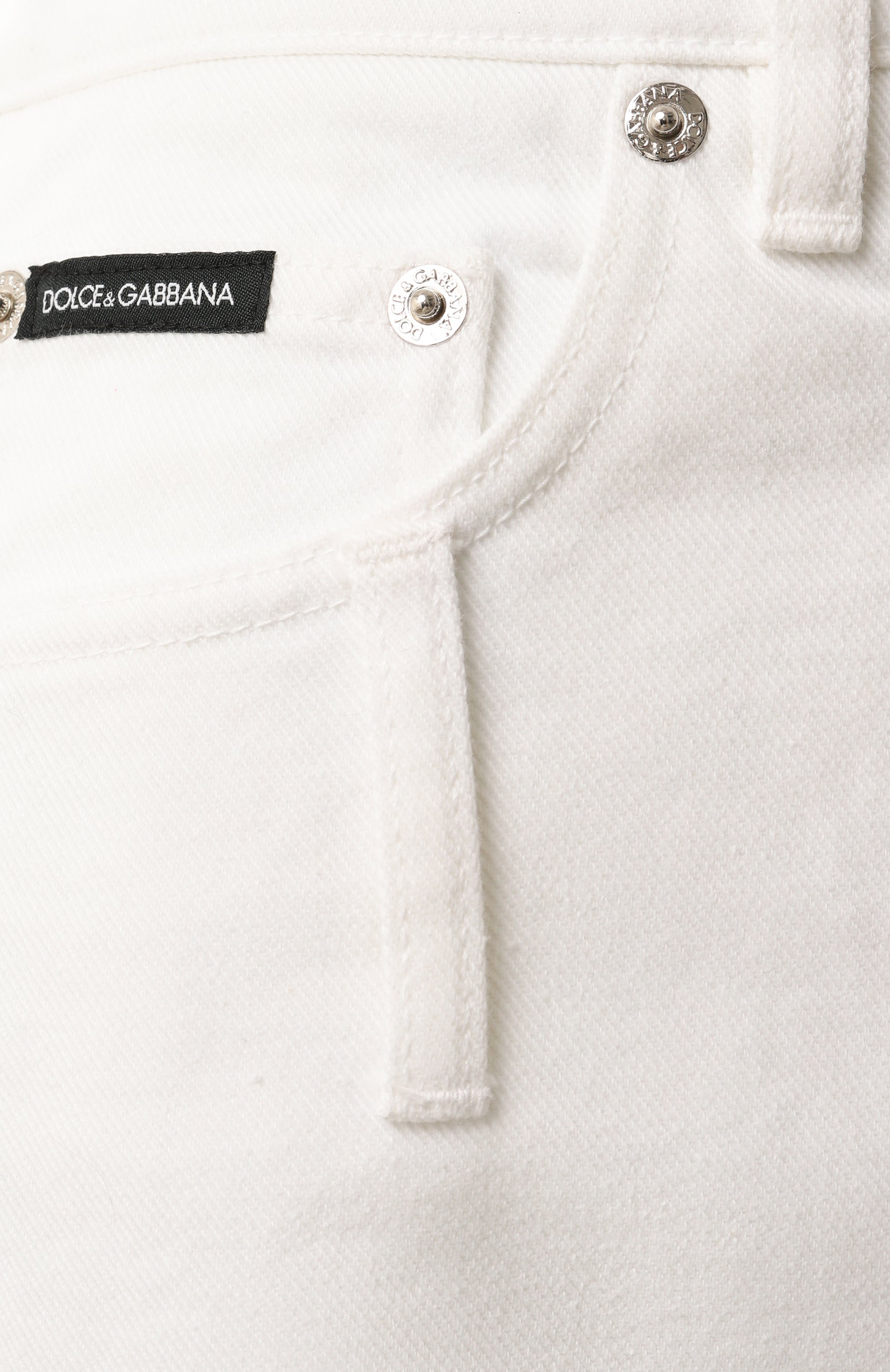 Джинсовая юбка DOLCE & GABBANA белого цвета по цене 79150 руб., арт. F4CP1D/G8KZ4, фото 6 Джинсовая юбка DOLCE & GABBANA, арт. F4CP1D/G8KZ4, фото 6