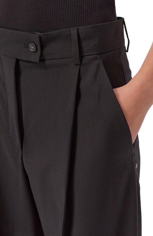 Шерстяные брюки Sportmax VELA Чёрный  VELA Фото 5