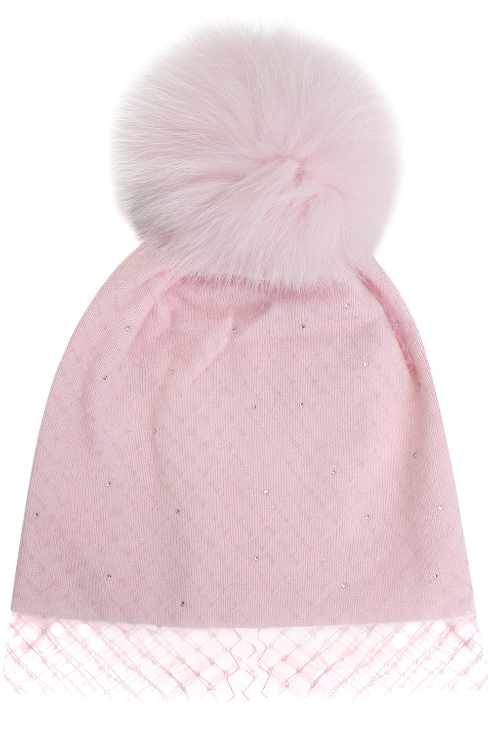 Шерстяная шапка с вуалью и помпоном IL TRENINO, арт. 17 4429/E0, фото 1