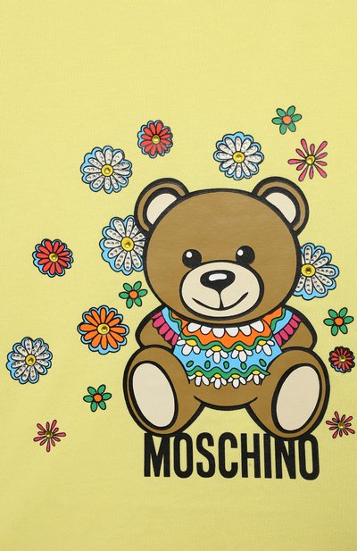 Хлопковая футболка MOSCHINO, арт. HDM04T/LBA00/4-8, фото 3